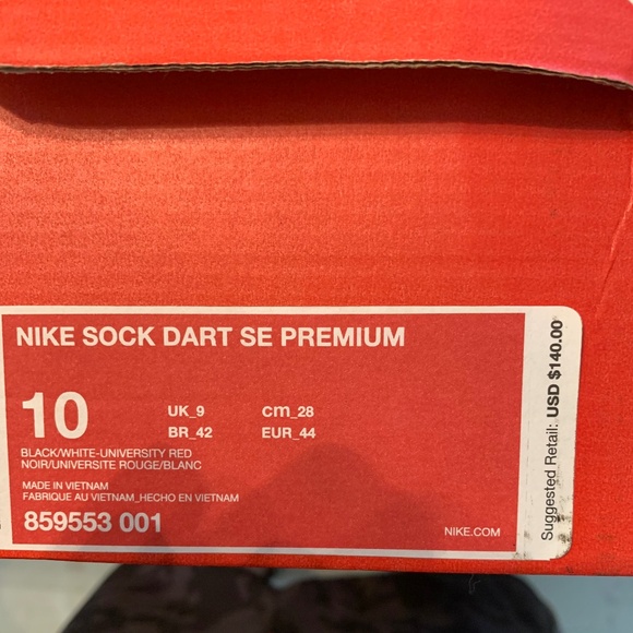 Brand New Men's Nike "SOCK DART SE PREMIUM" Sneakers - Size 10 - Picture 6 of 6